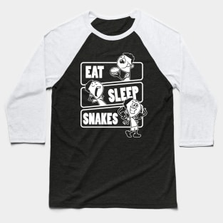 Eat Sleep Snakes - Snake Animal Nature Lovers Gift graphic Baseball T-Shirt